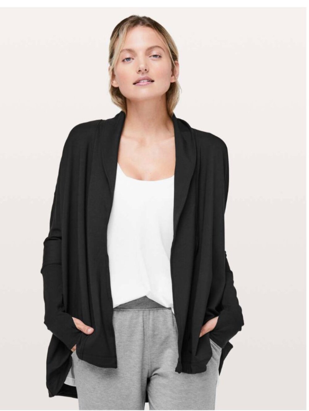 Lululemon Back In Action Wrap in Black Size 12